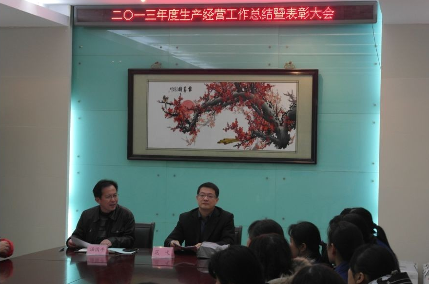 2013年度生产谋划事情总结暨表扬会